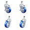 Service Caster 4 Inch Blue Polyurethane Wheel Swivel 12mm Threaded Stem Caster Brake, 2PK SCC-TS20S414-PPUB-BLUE-TLB-M1215-2S2 - alternate 1